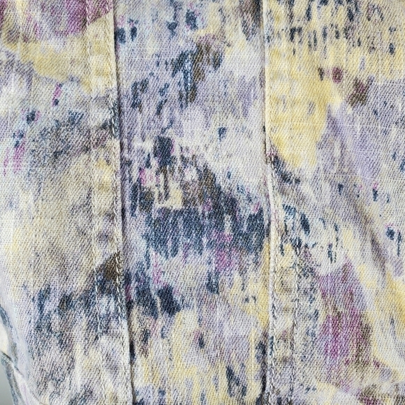 Chico's Jacket large Purple Pastel Spring Button Up 3/4 sleeves Lightweight - Picture 12 of 16